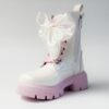 Botas para niñas en color blanco.