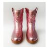 Botas vaqueras para niñas en color cuarzo metálico.