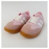 Tenis Samba Rosa con suela caramelo , puntera de gamuza y estilo clásico que nunca falla. ¡Comodidad y moda en cada paso!
