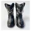 Botas vaqueras para niñas en color negra.
